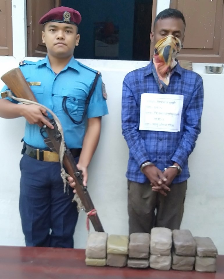 लागूऔषध गाँजासहित एक युवक पक्राउ