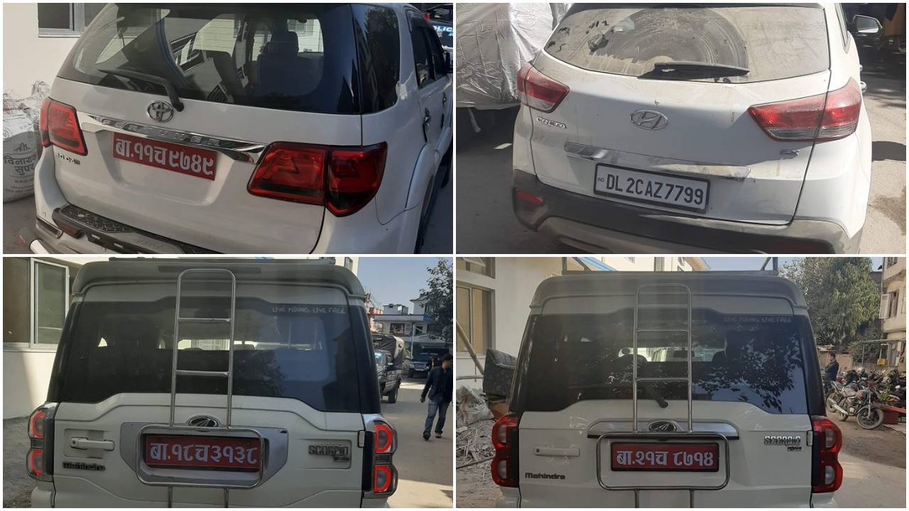 चोरी गरेर ल्याएको गाडीसहित कलङ्कीबाट दुई जना पक्राउ