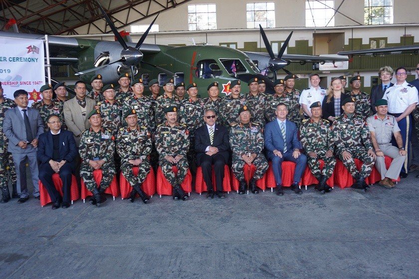 अमेरिकाले दियो नेपाली सेनालाई शक्तिशाली विमान