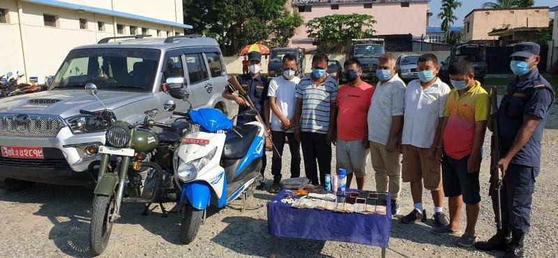 मोरङबाट २ लाख ५३ हजार नगदसहित ६ जुवाडे पक्राउ