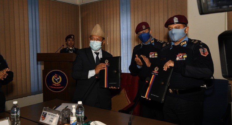 नेपाल पुलिस स्कुल र एन्फाबीच समझदारीपत्रमा हस्ताक्षर