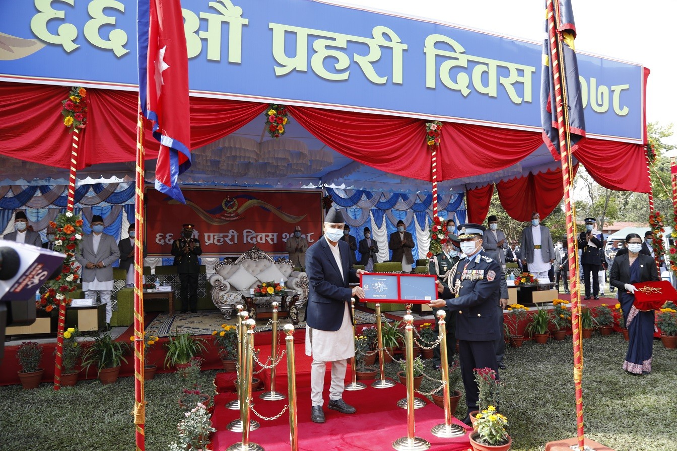 प्रधानमन्त्री देउवाको प्रमुख आतिथ्यमा ‘६६ औं प्रहरी दिवस २०७८’ सम्पन्न