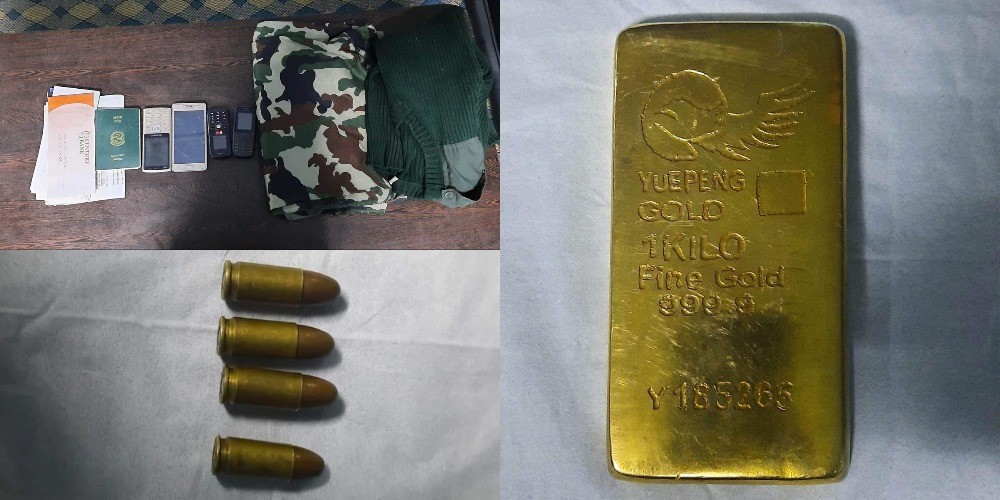 प्रहरीद्वारा चार राउण्ड गोली र नक्कली सुनसहित विभिन्न सामानहरु बरामद