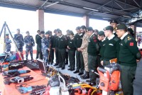 सैनिक कमाण्ड तथा स्टाफ तालिमका शिक्षार्थी अधिकृतहरुद्वारा प्रधान कार्यालयको भ्रमण