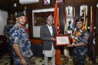 सशस्त्र प्रहरी नायव महानिरीक्षक कालिदास धौवजीको विदाई