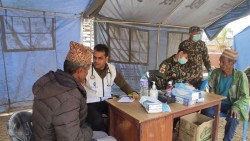 नेपाली सेनाको निःशुल्क स्वास्थ्य शिविरबाट २ सय ४२ जना लाभान्वित