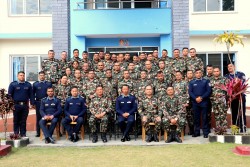 नेपाली सेनाका शिक्षार्थी अधिकृतहरुलाई प्रशिक्षण सम्पन्न