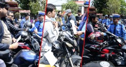 चोरीका ५० ओटा दुईपांग्रे सवारी प्रहरीले भेट्टायो, सम्बन्धित धनीलाई हस्तान्तरण