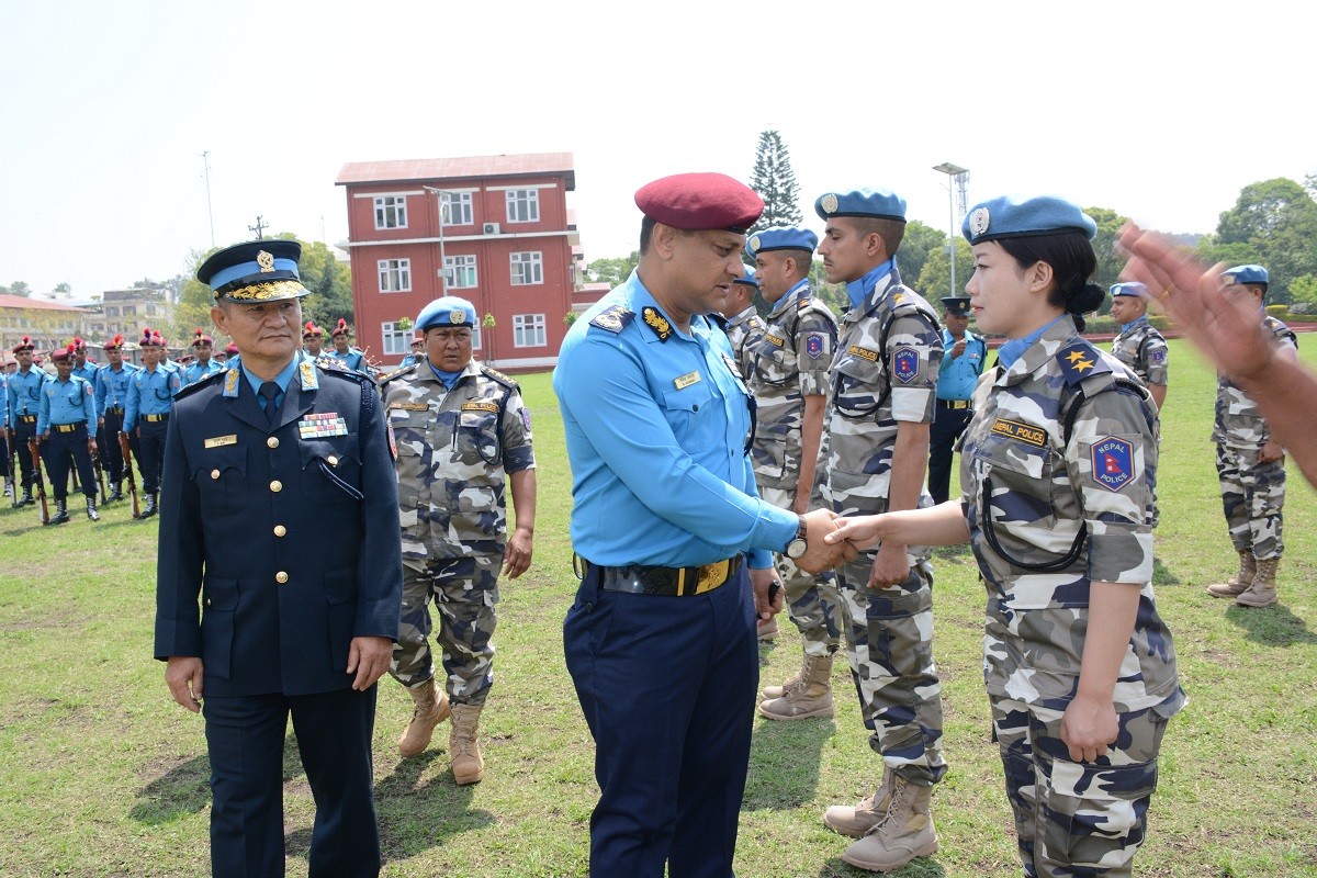 सुडानको डार्फर खटिएको प्रहरी टोलीलाई बिदाइ