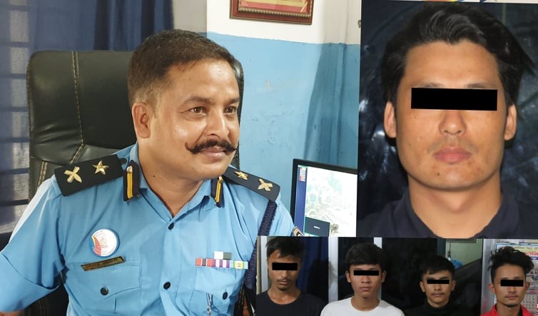 गुण्डागर्दी विरुद्ध डिएसपी भण्डारी आक्रामक, इटहरीका गुण्डा अविनाश लिम्बुसहित पाँच पक्राउ