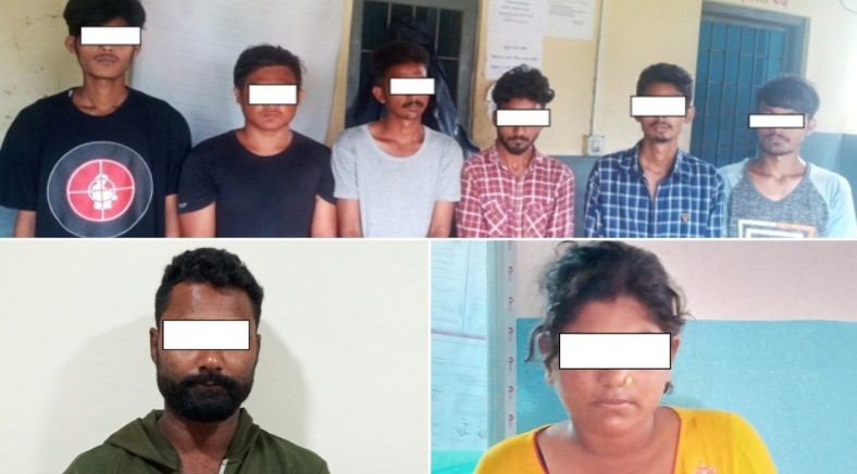 उदयपुरबाट १ महिलासहित ८ जना लागूऔषध कारोबारी पक्राउ