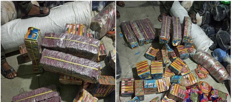 एक लाख मुल्य बराबरको पटाका बरामद