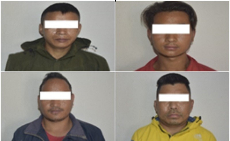 काठमाडौंमा चरेश कारोबार गर्ने ४ जना पक्राउ