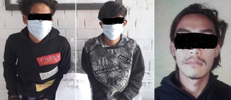 साढे ४ किलो गाँजासहित ३ जना पक्राउ