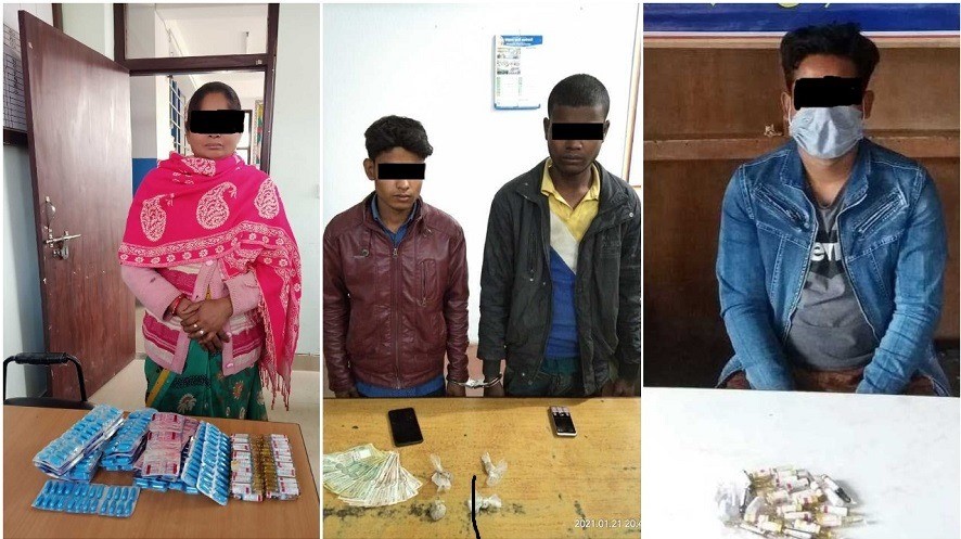 लागुऔषध कारोबार गर्ने एक भारतिय महिलासहित ४ जना पक्राउ