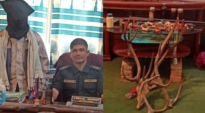 बाँकेबाट विभिन्न हातहतियारसहित ६८ वर्षीय बृद्ध पक्राउ