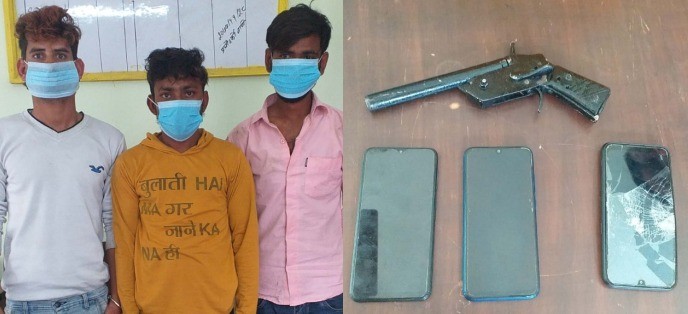 पेस्तोलसहित रुपन्देहीबाट ३ जना पक्राउ