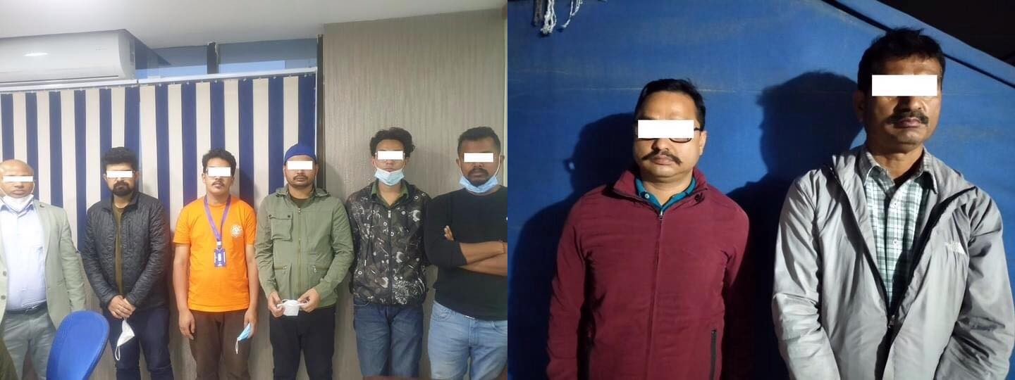 नक्कली पिसिआर रिपोर्ट बनाउने ८ जना पक्राउ