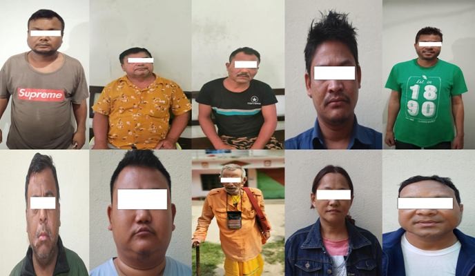 मृत्यु भईसकेका व्यक्तीको नक्कली नागरिकता बनाई जग्गा ठगी गर्ने गिरोहका १० जना पक्राउ