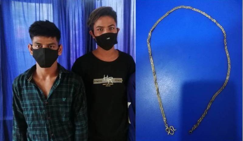 महिलाको घाँटीको सुनको सिक्री लुट्ने दुई जना पक्राउ