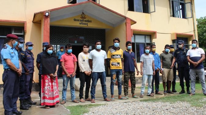 कपिलवस्तु प्रहरीको सफलता: संगठित अपराधमा संलग्न ११ जना पक्राउ