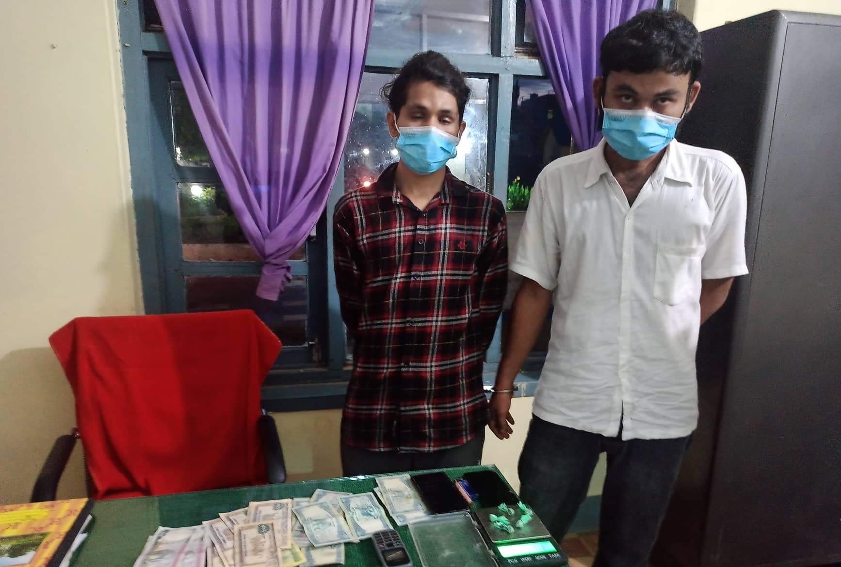 दाङमा ब्राउन सुगरसहित दुई युवक पक्राउ