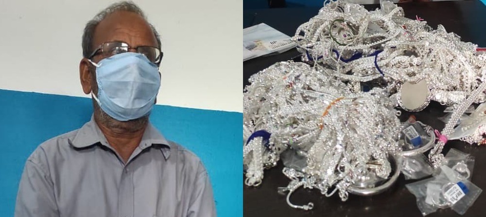 ६ किलो चाँदीका गहनासहित एक पक्राउ