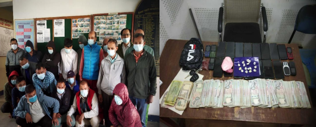 जुवातास खेलिरहेको अवस्थामा ७४ जना पक्राउ