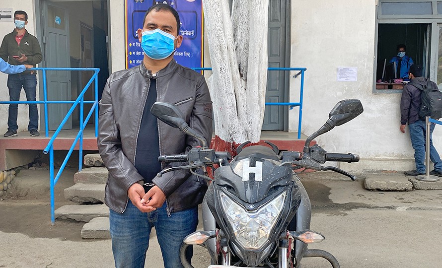 बाँकेबाट हराएको मोटरसाइकल काठमाडौंमा भेटियो