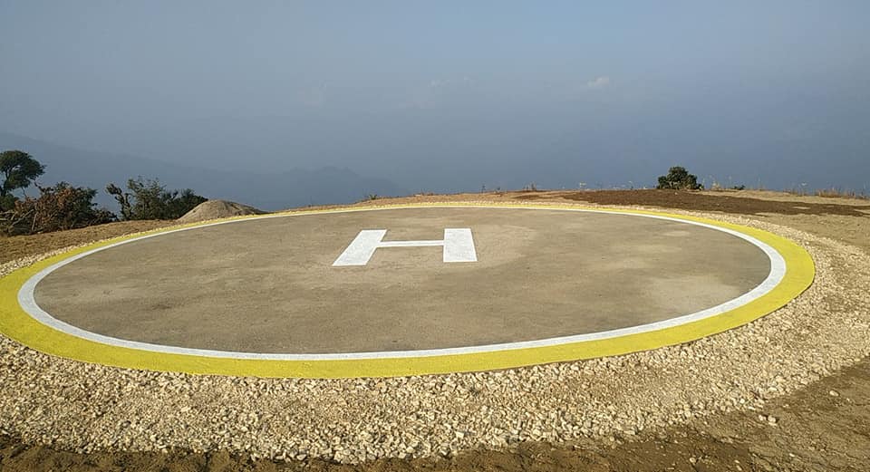 नेपाली सेनाद्वारा दुर्गम क्षेत्रमा हेलीप्याड निर्माण