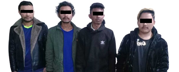 ब्राउन सुगरसहित ४ जना पक्राउ