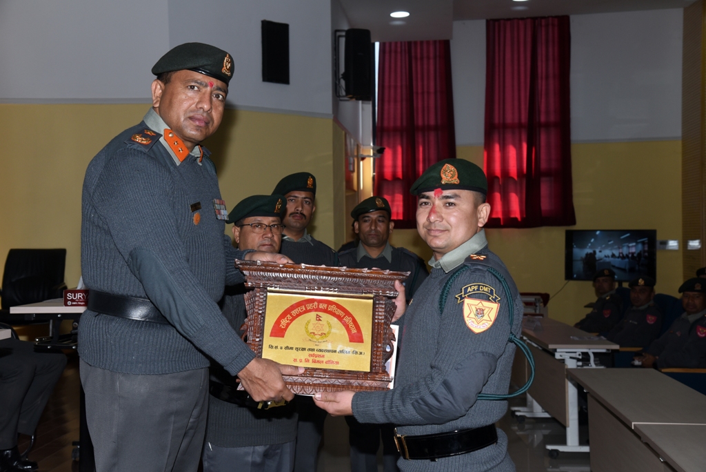 सशस्त्र प्रहरीको सीमा सुरक्षा तथा व्यवस्थापन तालिममा सर्वप्रथम भए इन्स्पेक्टर बानियाँ