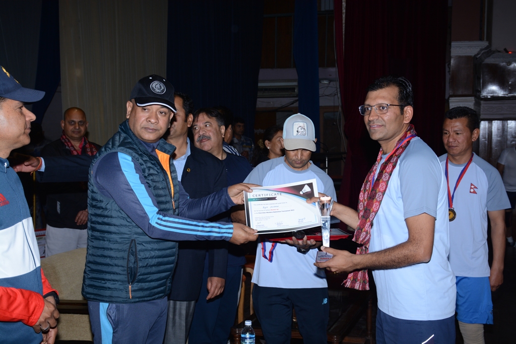 नेपाल एपीएफ क्लब ईन्टर मेम्बर्स ब्याडमिन्टन प्रतियोगीता 