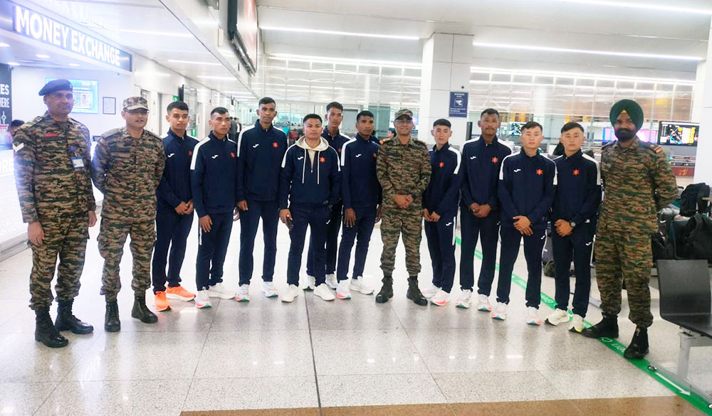 नेपाली सेनाको टोली भारतमा