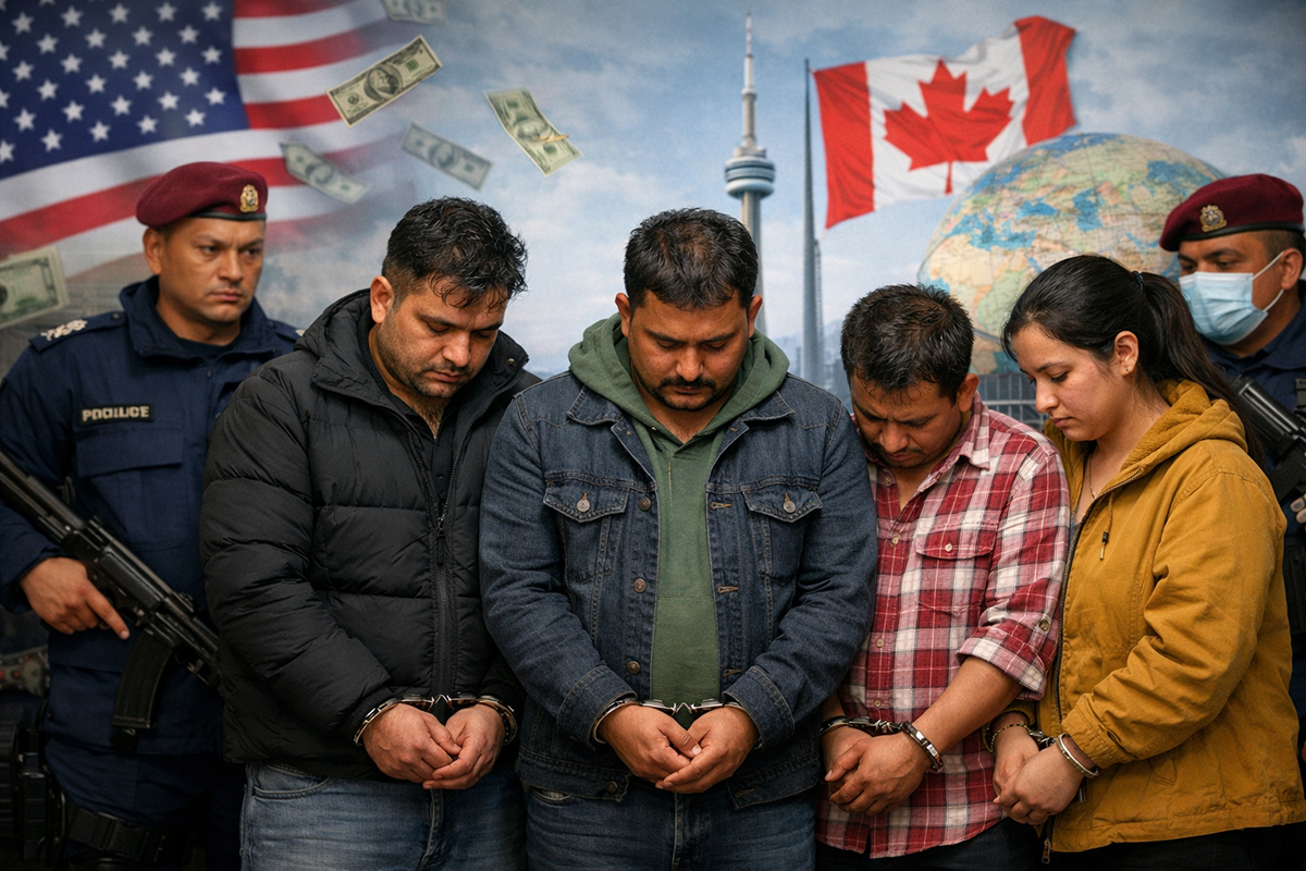 क्यानडा र अमेरिकाको आश्वासनमा लाखौँ ठगी, एक महिलासहित चार जना पक्राउ