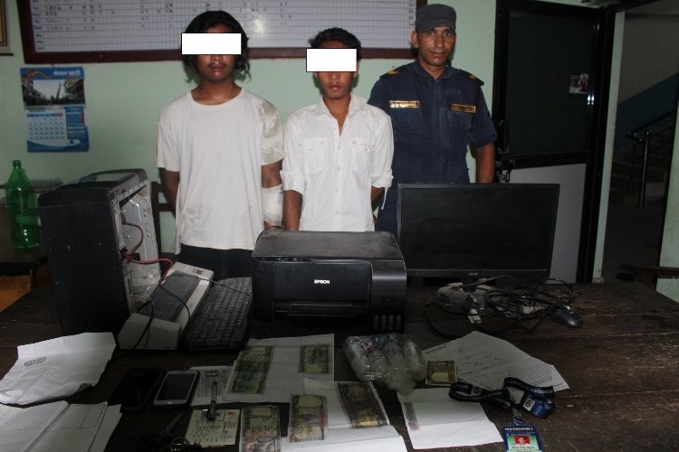 नक्कली नोटसहित २ जना पक्राउ