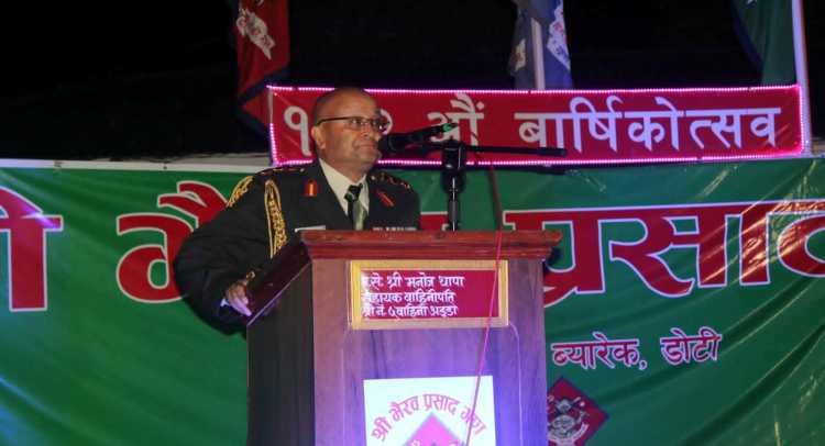 नेपाली सेना र नागरिकबीचको सम्बन्ध सुमधुर हुनुपर्छ: महासेनानी थापा