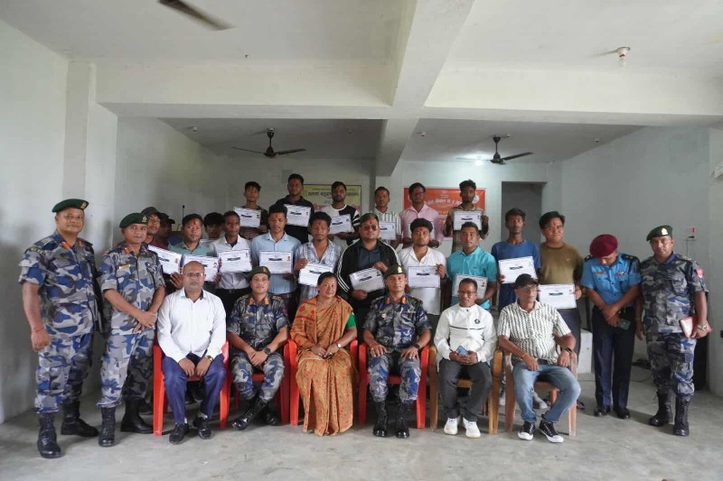 सीमावासीसँग सशस्त्र प्रहरी कार्यक्रम अन्तर्गतको इलेक्ट्रिसियन तालिम सम्पन्न