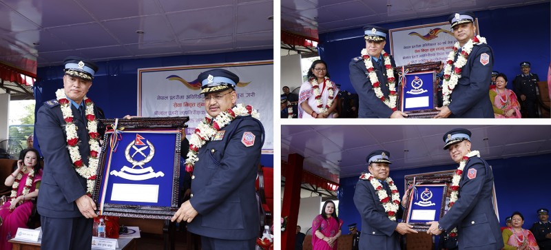 प्रहरी महानिरीक्षक दिपक थापासहितका प्रहरी अधिकृतहरूको बिदाइ (फोटो फिचर)