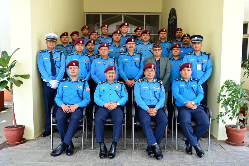 प्रहरी महानिरीक्षक थापाद्वारा काठमाडौं उपत्यका प्रहरी कार्यालय निरीक्षण (तस्बिरहरू)