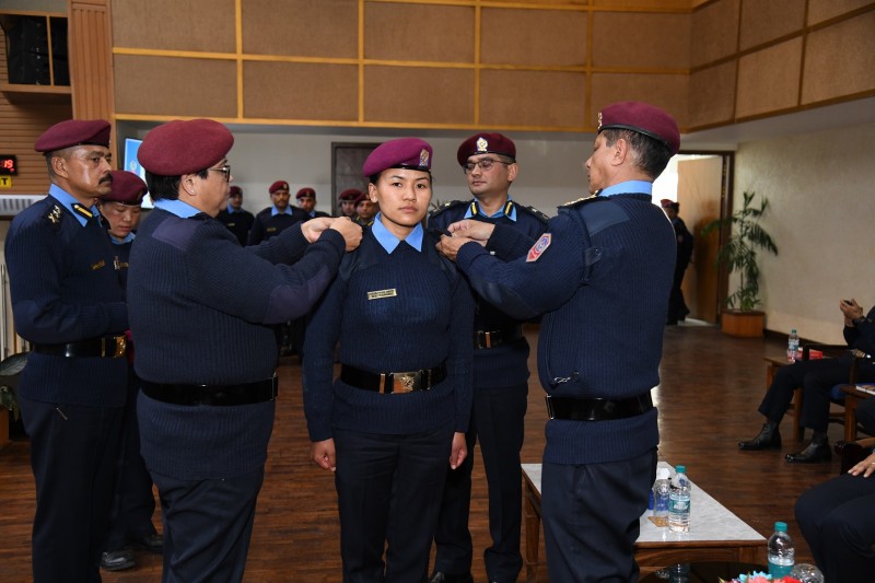 नेपाल प्रहरीमा महिला अधिकृतको उपस्थिती बढ्दो, यस पटक थपिए १७ जना इन्स्पेक्टर