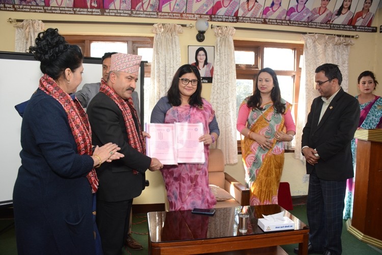 नेपाल प्रहरी श्रीमती संघ र प्याब्सनबीच सम्झौतापत्रमा हस्ताक्षर