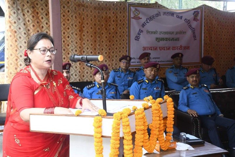 उपत्यका प्रहरी कार्यालयमा तीजको शुभकामना आदानप्रदान कार्यक्रम