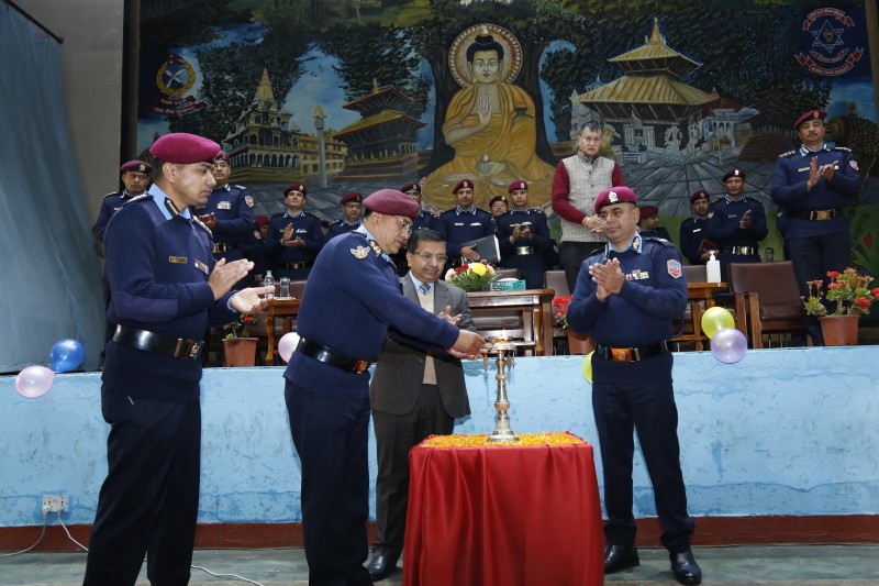 निमित्त प्रहरी महानिरीक्षक थापाद्वारा प्रहरी निरीक्षक आधारभूत तालिम उद्‍घाटन