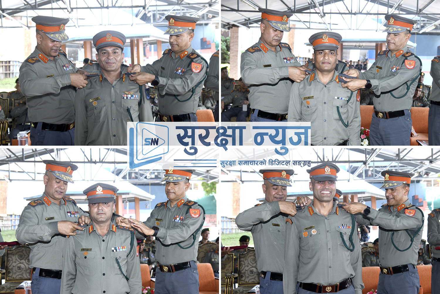 सशस्त्र प्रहरी महानिरीक्षक अर्यालबाट दर्ज्यानी चिह्न प्रदान