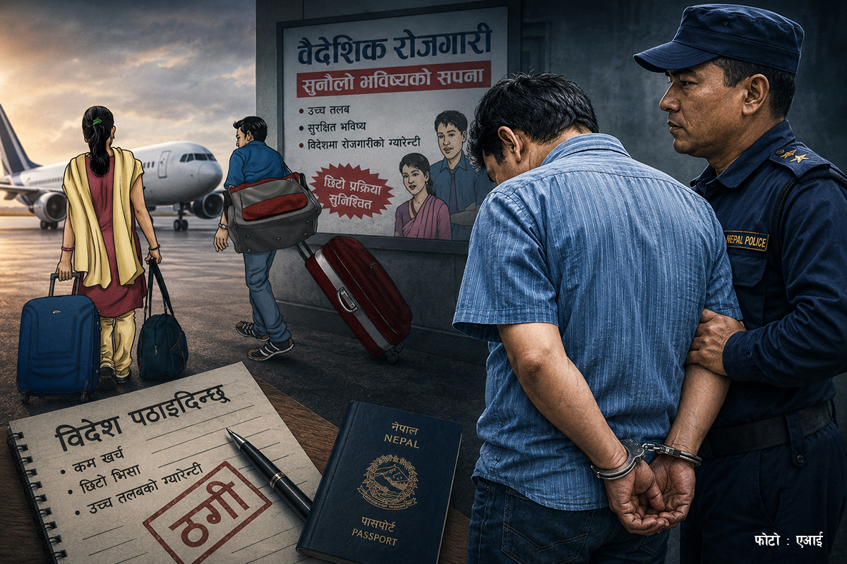 वैदेशिक रोजगारीमा ठगी गर्ने दुई जना पक्राउ
