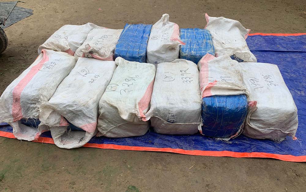 ३३० किलो गाँजासहित दुई भारतीय पक्राउ