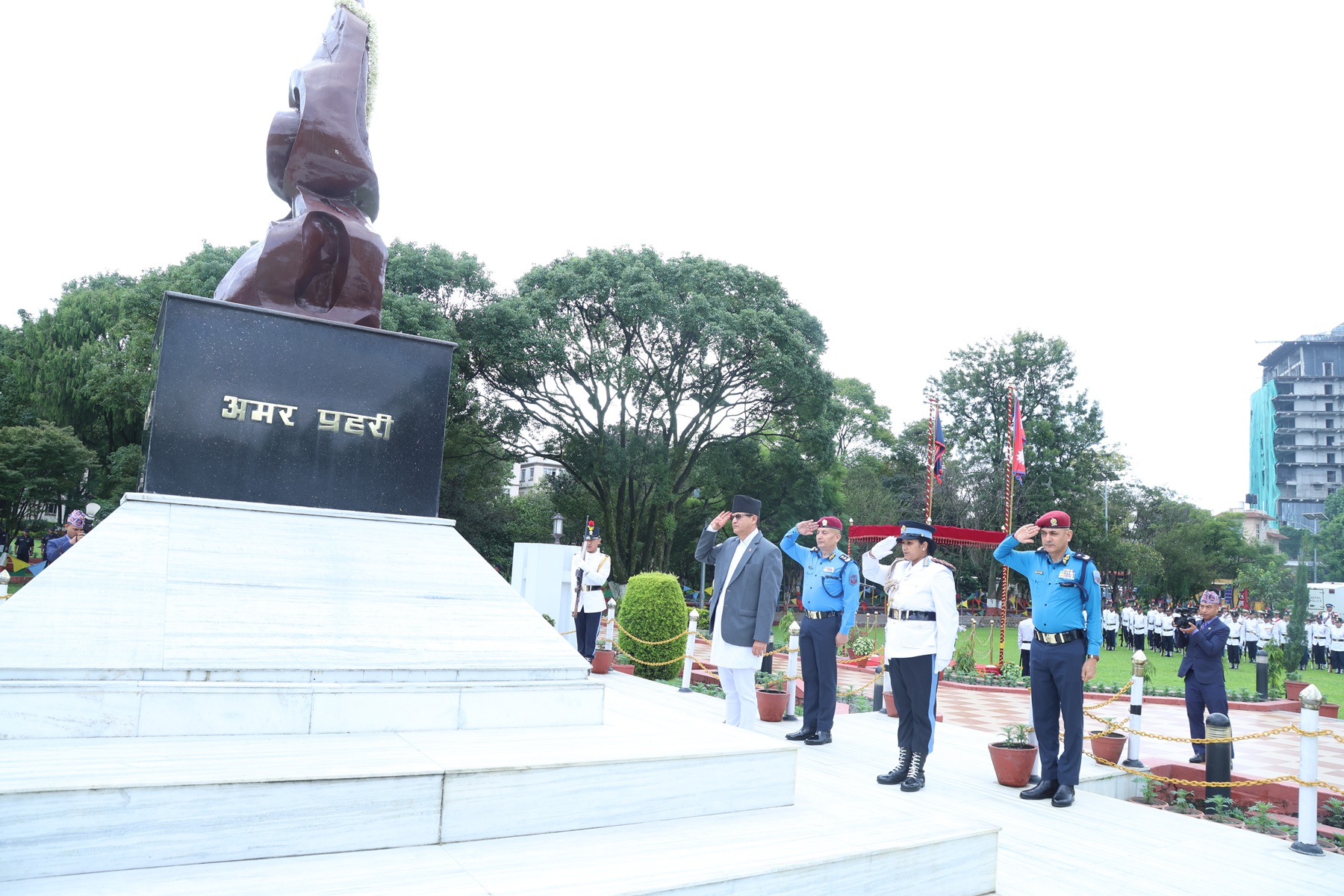 प्रहरी प्रधान कार्यालयमा गृहसचिव (तस्बिरहरू)