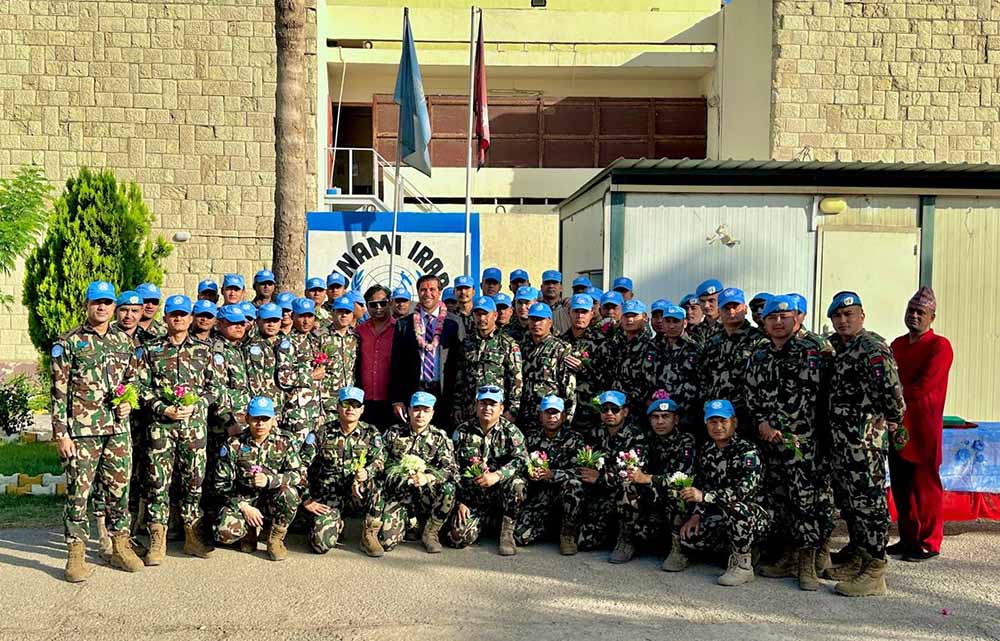 इराकमा तैनाथ नेपाली शान्ति सैनिकहरू सबै स्वदेश फिर्ता