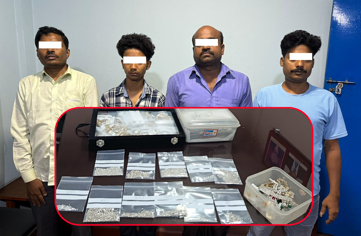 मुन्ना जेम एण्ड ज्वेलर्समा गरगहना बेचिरहेका चार जना पक्राउ